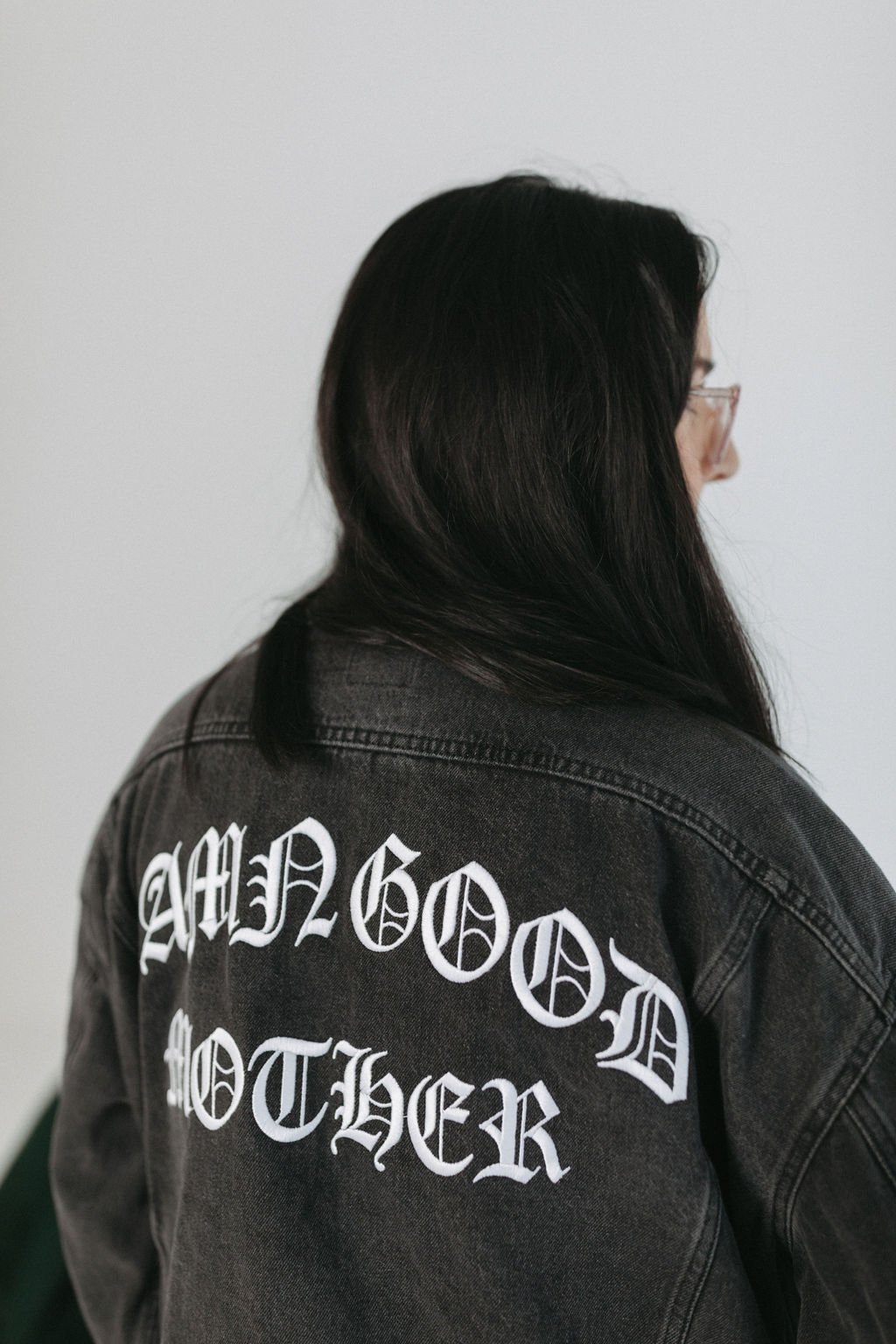 custom embroidered denim jacket