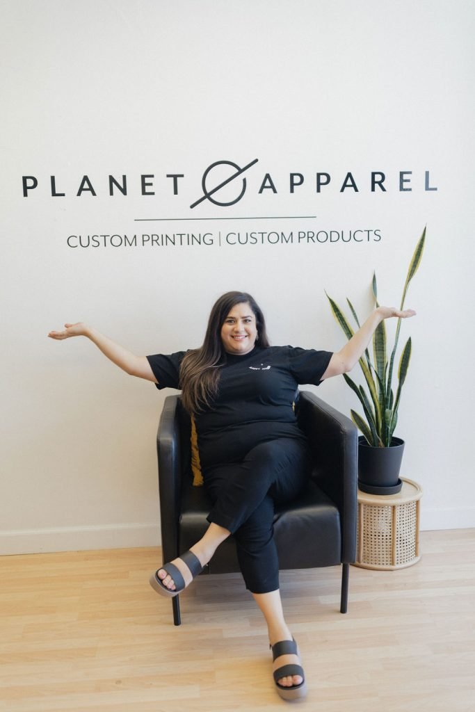Headshot of Holly Trevino, Owner of Planet Apparel