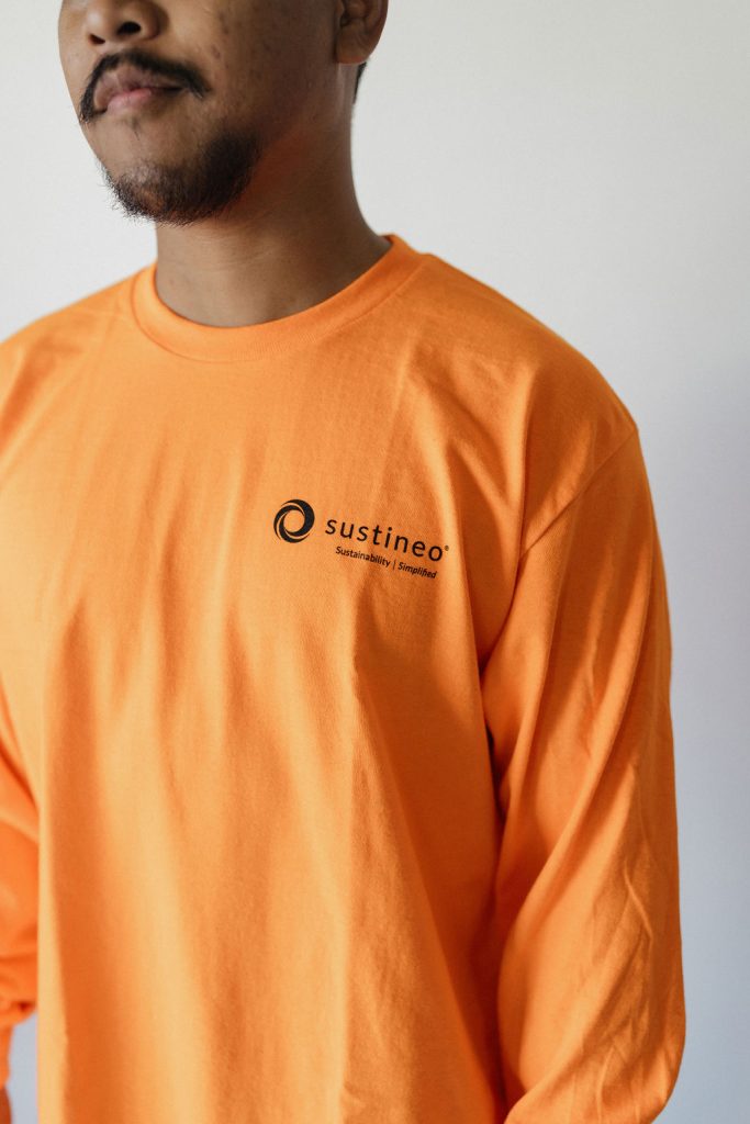construction solar employee uniforms - screen printed