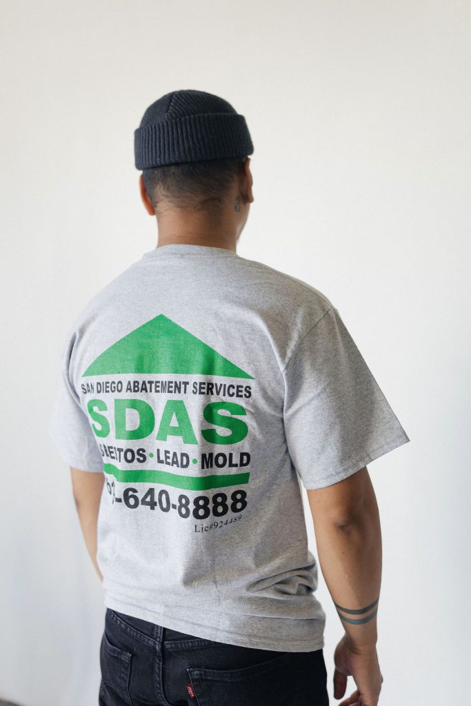 screen printed employee uniforms - construction t-shirt