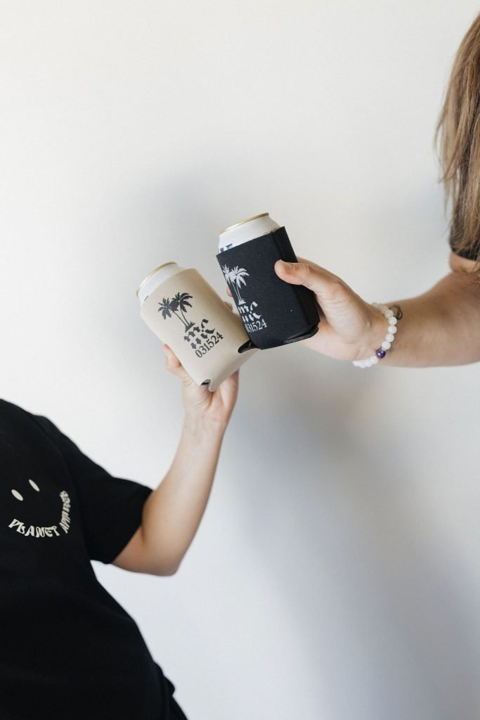 custom printed drink koozies - events giveaway