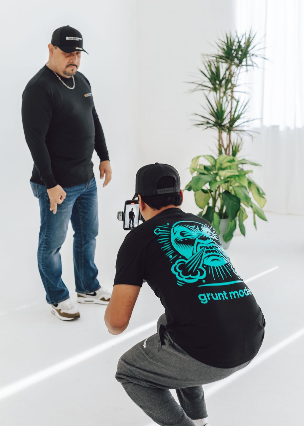 BTS content photoshoot for social media